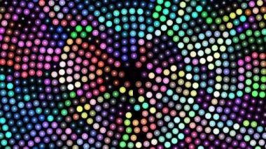 Renkli dönen noktalı arka plan