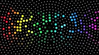 Renkli dönen noktalı arka plan