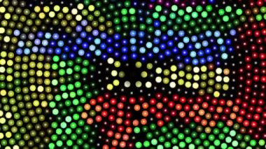 Renkli dönen noktalı arka plan