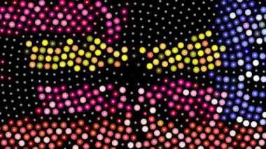 Renkli dönen noktalı arka plan