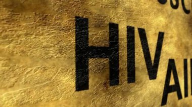 HIV AIDS grunge kavramı