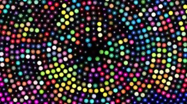 Renkli dönen noktalı arka plan