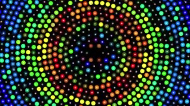 Renkli dönen noktalı arka plan