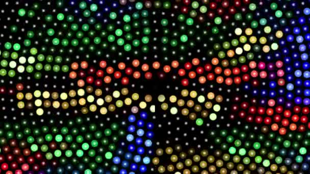 Abstract Background Colorful Rotating Dots — Stock Video