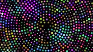 Renkli dönen noktalı arka plan