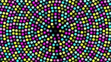 Renkli dönen noktalı arka plan