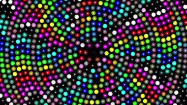 Renkli dönen noktalı arka plan