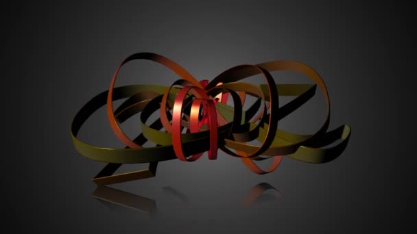 Mouvement de transformation géométrique abstrait éléments 3d 