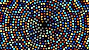 Renkli dönen noktalı arka plan