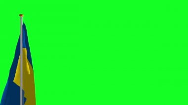 Yeşil ekran Ukrayna bayrağı