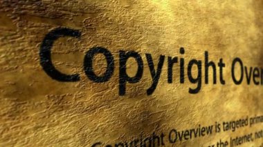 Telif Hakları grunge kavramı