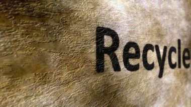 Grunge arka plan üzerinde metin geri dönüşüm