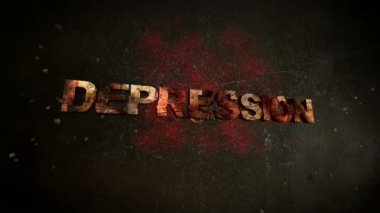 Yavaş hareket mermi depresyon metin kırma