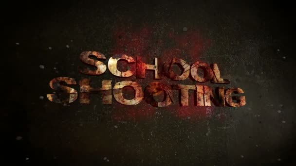 Zpomalený Pohyb Bullet Dělení Školy Fotografování Textu — Stock video
