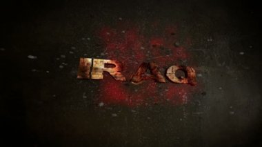 Yavaş hareket mermi Irak metin kırma
