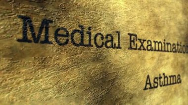 Tıbbi muayene raporu astım