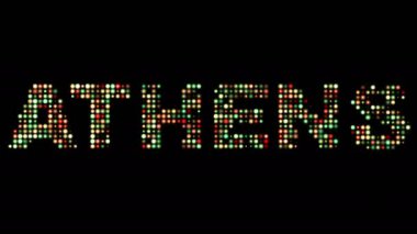 Atina renkli led metin