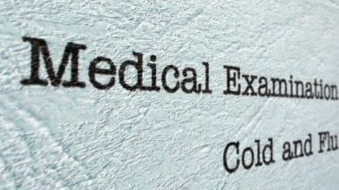 Soğuk anf gribi tıbbi rapor