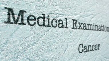 Kanser tıbbi muayene raporu