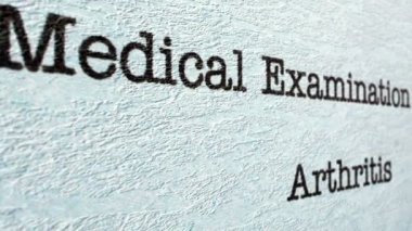 Artrit tıp raporu grunge kavramı