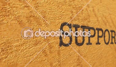 Grunge arkaplanındaki metni destekle