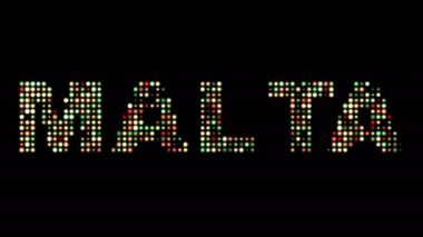 Malta renkli led ışıklar