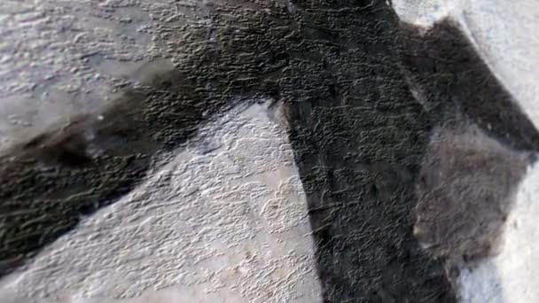 灰色垃圾表面背景的滑动镜头 — 图库视频影像