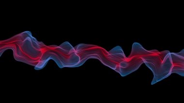 Soyut Dijital Dalga ve Duman Akımı Arkaplanı