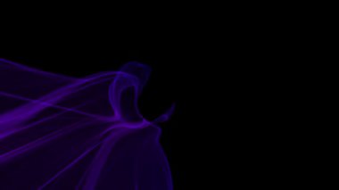 Soyut Dijital dalga duman ve tünel akışı arka plan