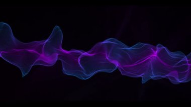 Soyut Dijital Dalga ve Duman Akımı Arkaplanı