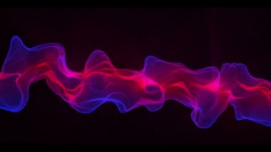 Soyut Dijital Dalga ve Duman Akımı Arkaplanı