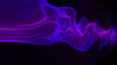 Soyut Dijital Dalga ve Duman Akımı