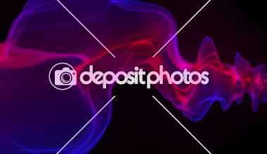 Soyut Dijital Dalga ve Duman Akımı