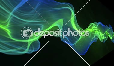 Soyut Dijital Dalga ve Duman Akımı