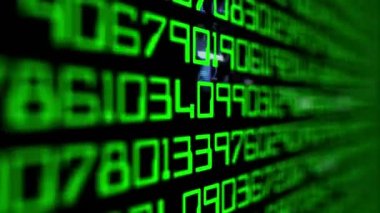 Bilgisayar ekranındaki veri kodu