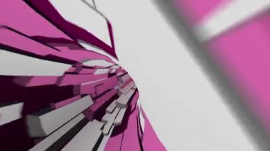 Soyut renkli noktalar tünelden sürüş