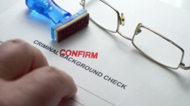 Ceza arka plan onay formu onaylamak