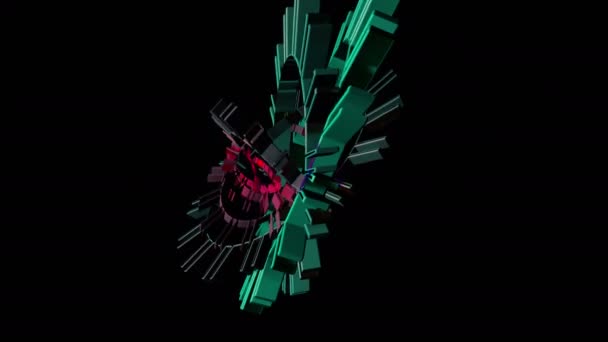 Анотація Руху Геометричних Перетворень Елементів — стокове відео
