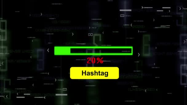 Szukając hashtag online — Wideo stockowe