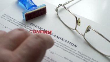 Tıbbi rapor fizik muayene onaylamak