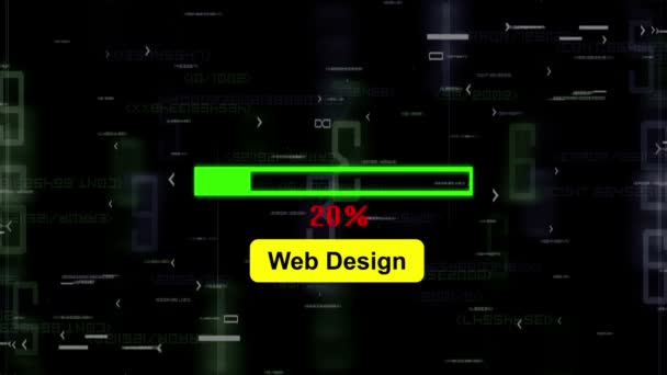Buscando Web Design Online — Vídeo de Stock
