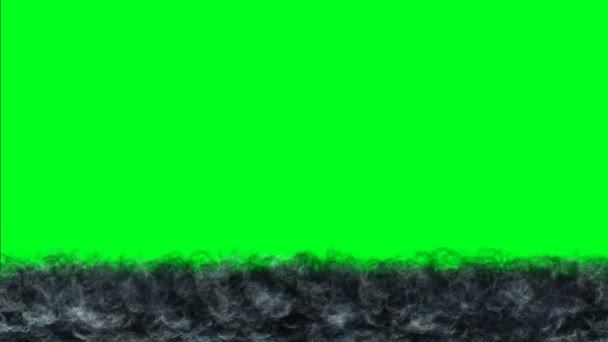 Sötét tűz láng éget mozgás a Chroma-kulcs Green Screen — Stock videók