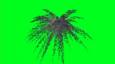 Yeşil ekran üzerinde patlama