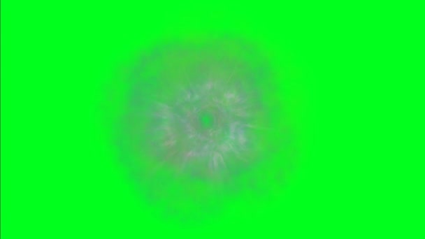 Przestrzeni czasu Vortex tunelu na zielony ekran — Wideo stockowe