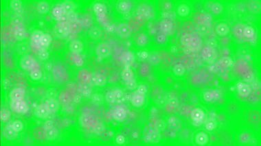 Bakteri hücreleri yeşil ekran üzerinde