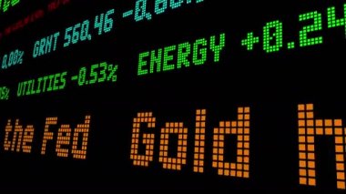 Altın sayısı sekiz ay yüksek stok kayıt göstergesi