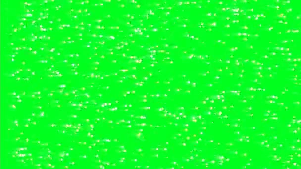 Dots streak on green screen — Stock Video