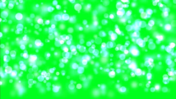 Bokeh Multicolore Sullo Schermo Verde — Video Stock