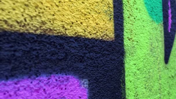 Peintures colorées sur le mur — Video
