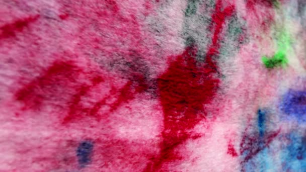 五颜六色的格朗格织物纹理背景 — 图库视频影像